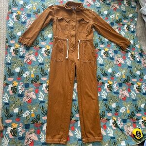 Abercrombie & Fitch utility jumpsuit in rust/brown